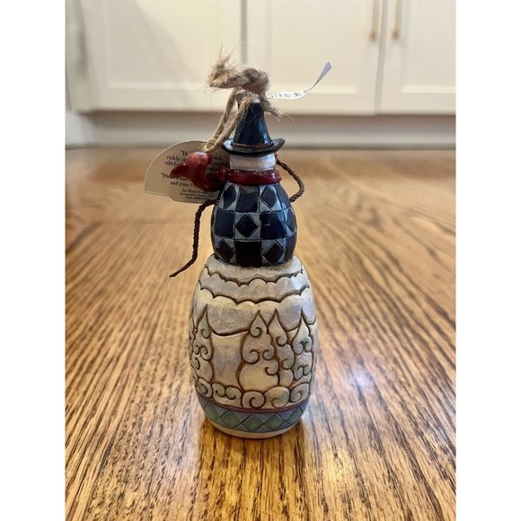 Jim Shore Snowman 2011 with Winter Scene Ornament Christmas Figurine #4023469 - Picture 3 of 10